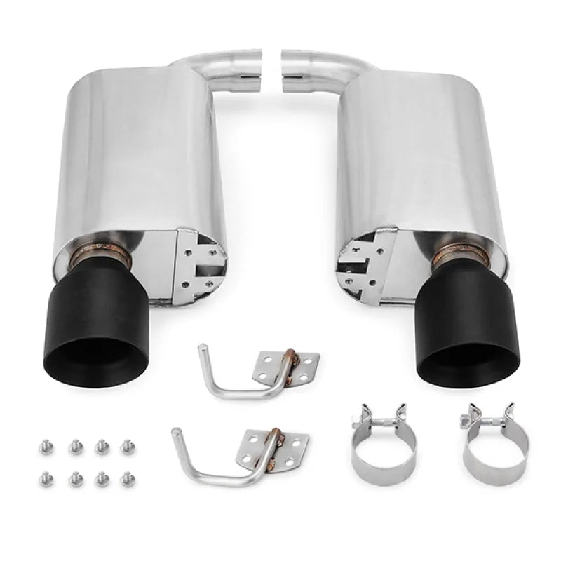 Mishimoto 2015+ Ford Mustang GT Street Axleback Exhaust w/ BlackTips - Main Product View