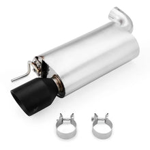 Load image into Gallery viewer, Mishimoto 2015+ Ford Mustang GT Street Axleback Exhaust w/ BlackTips - Detail View