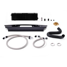Load image into Gallery viewer, Mishimoto 2015+ Ford Mustang GT Thermostatic Oil Cooler Kit - Black - Installation View