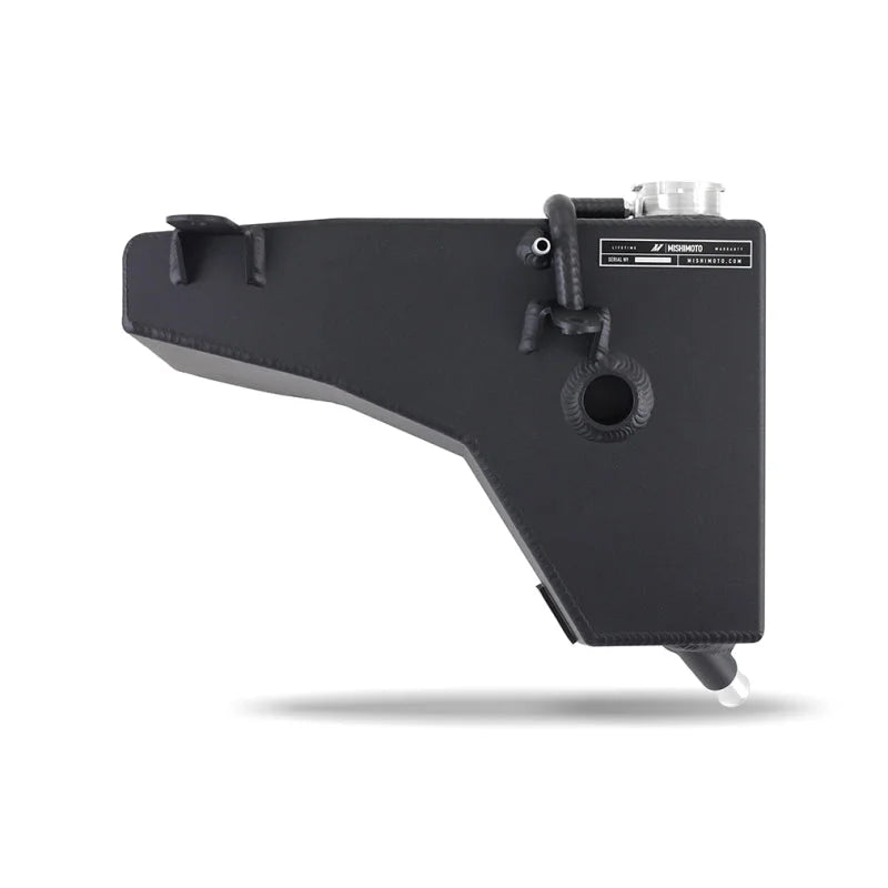 Mishimoto 2015+ Hellcat Aluminum Expansion Tank - Black - Back View