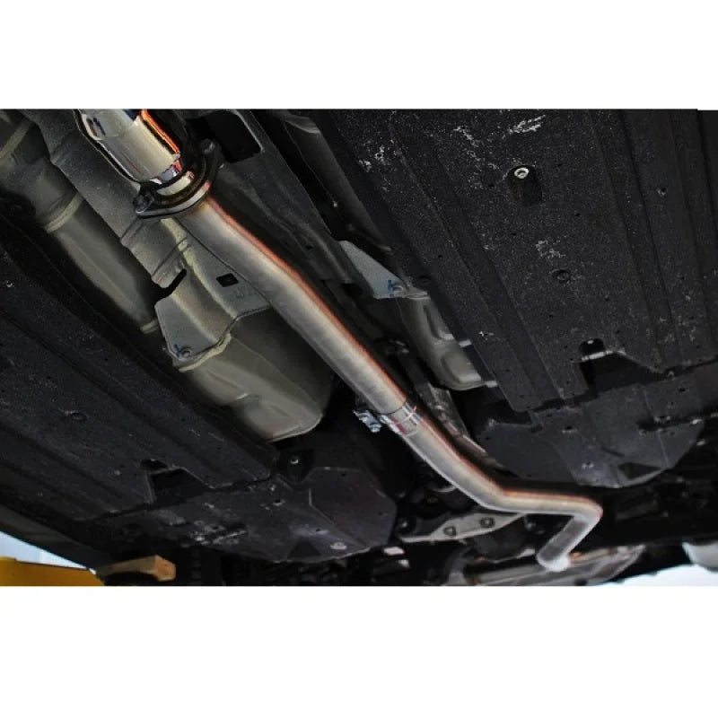Mishimoto 2015 Subaru WRX 3in Stainless Steel Cat-Back Exhaust - Installation View