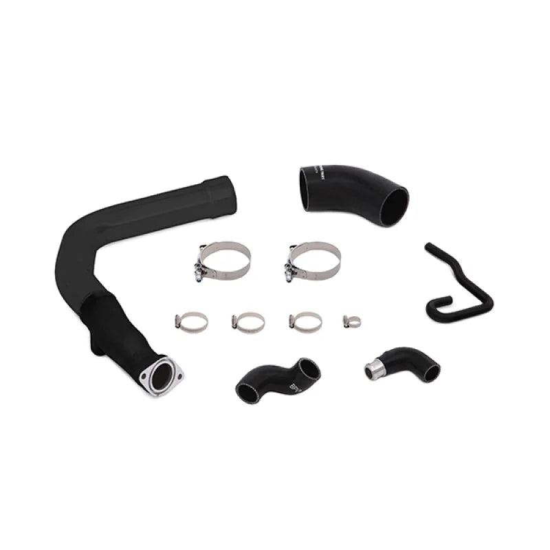 Mishimoto 2015 Subaru WRX Charge Pipe Kit - Wrinkle Black - Side View