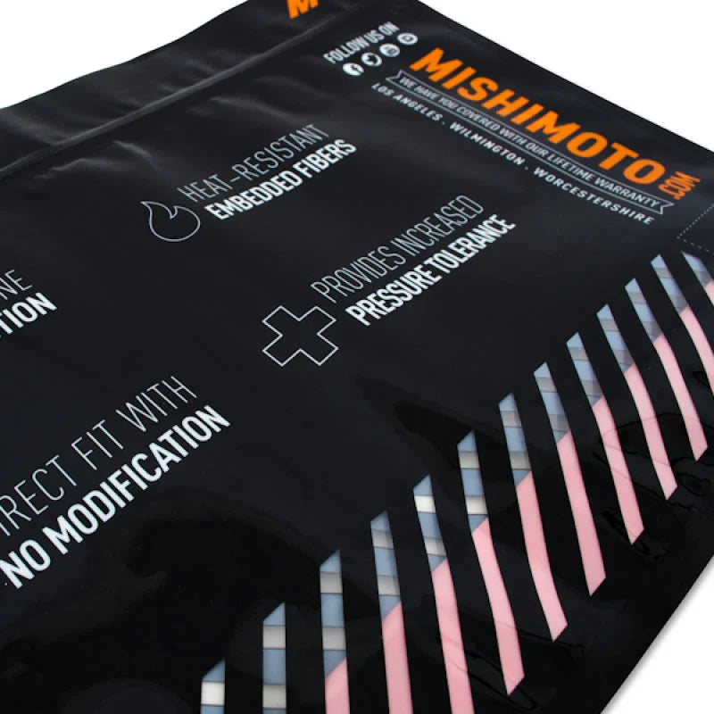 Mishimoto 2015+ Subaru WRX Silicone Radiator Coolant Hose Kit - Black - Back View