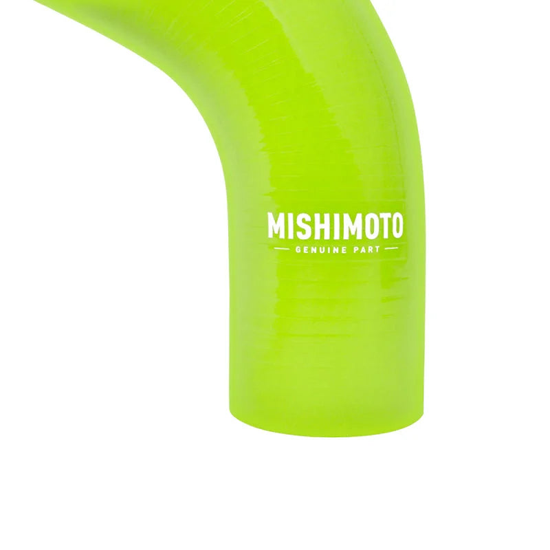 Mishimoto 2015+ Subaru WRX Silicone Radiator Coolant Hose Kit - Neon Yellow - Installation View