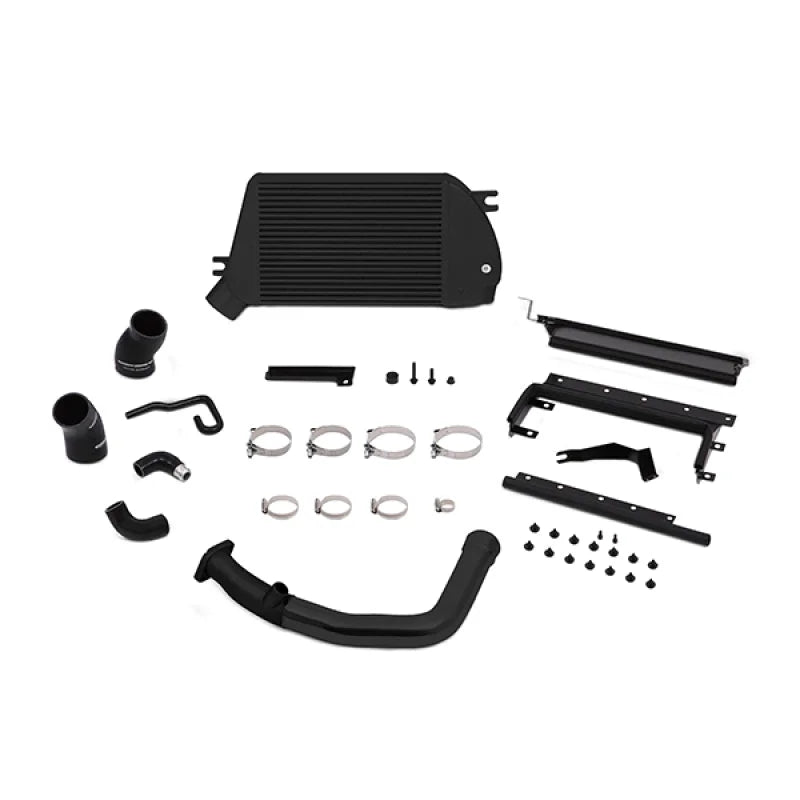Mishimoto 2015 Subaru WRX Top-Mount Intercooler Kit - Powder Coated Black & Black Pipes - Main Product View