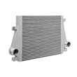 Load image into Gallery viewer, Mishimoto 2016+ Chevrolet Camaro 2.0T / 2013+ Cadillac ATS 2.0T Performance Intercooler (Silver) - Back View