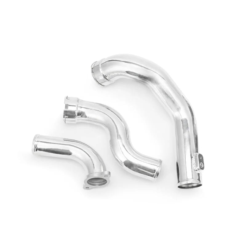 Mishimoto 2016+ Chevrolet Camaro 2.0T / 2013+ Cadillac ATS Intercooler Pipe Kit - Polished - Side View