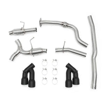 Load image into Gallery viewer, Mishimoto 2016+ Chevrolet Camaro 2.0T Quad Black Tip Cat-Back Exhaust