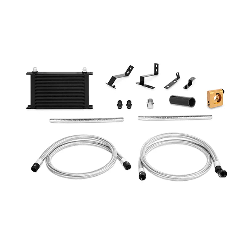 Mishimoto 2016+ Chevrolet Camaro 2.0t Thermostatic Oil Cooler Kit Black - Main Product View
