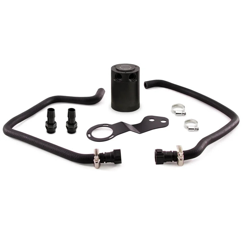 Mishimoto 2016+ Chevrolet Camaro SS Baffled Oil Catch Can Kit - Black - Main Product View