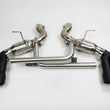 Load image into Gallery viewer, Mishimoto 2016+ Chevrolet Camaro SS Quad-Tip Pro Axle-Back Exhaust w/ Black Tips
