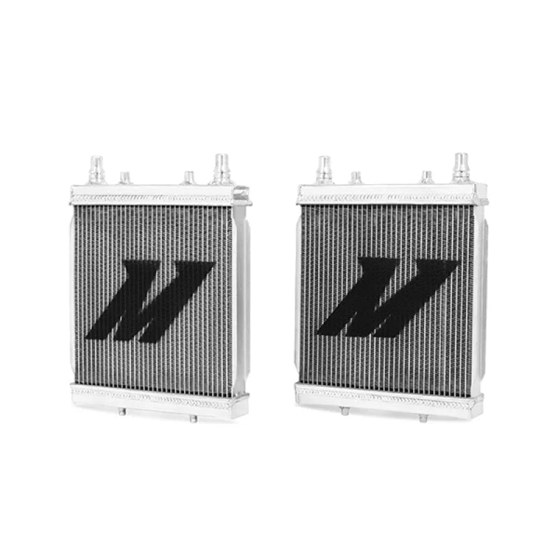 Mishimoto 2016+ Chevrolet Camaro SS or HD Cooling Package Performance Aux Aluminum Radiators - Back View