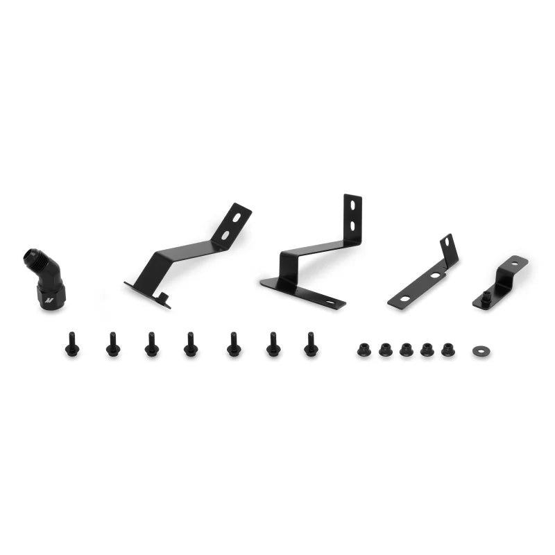 Mishimoto 2016+ Chevy Camaro Oil Cooler Kit - Silver - Side View