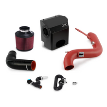 Load image into Gallery viewer, Mishimoto 2016 Ford Fiesta ST 1.6L Performance Air Intake Kit - Wrinkle Red - Back View