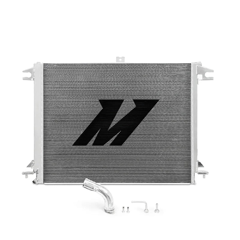 Mishimoto 2016+ Nissan Titan XD 5.0L Cummins Aluminum Radiator - Installation View