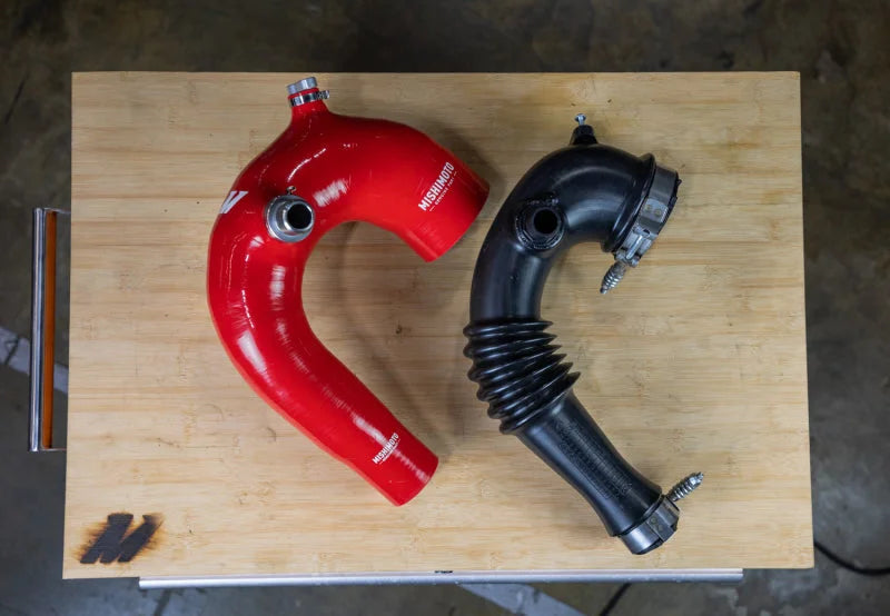 Mishimoto 2016+ Polaris RZR XP Turbo Silicone Intake J-Tube - Red - Additional View 10