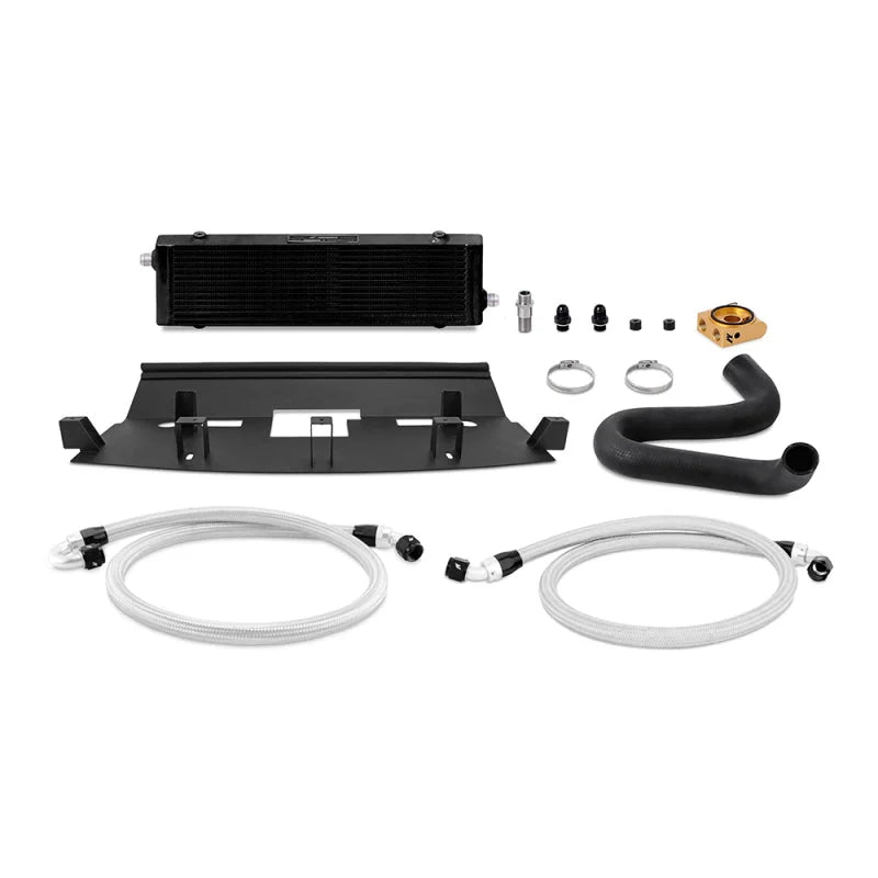 Mishimoto 2018+ Ford Mustang GT Thermostatic Oil Cooler Kit - Black - Main Product View