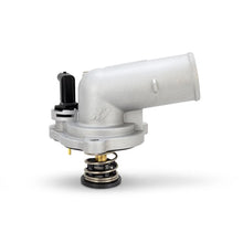 Load image into Gallery viewer, Mishimoto 2018+ Jeep Wrangler JL / 2020+ Gladiator (3.6L) Thermostat w/ Aluminum Housing - 82C - Main Product View