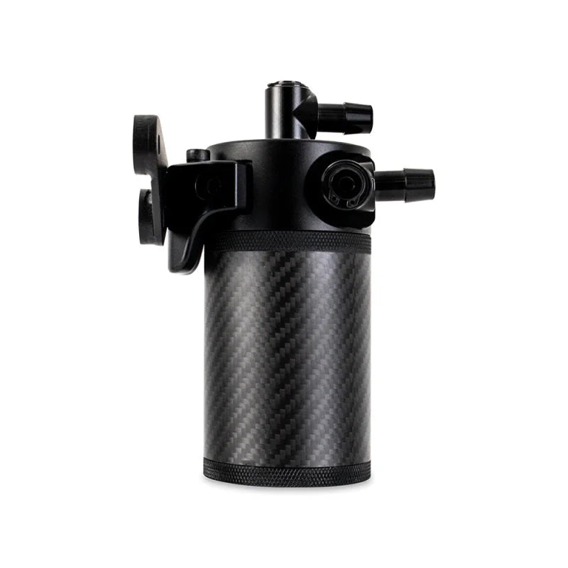 Mishimoto 2020+ Chevrolet Corvette C8 Baffled Oil Catch Can Kit (PCV Side) - Carbon Fiber - Installation View