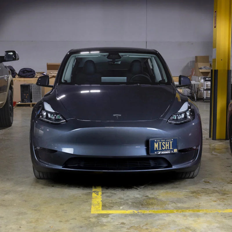 Mishimoto 2020+ Tesla Model Y License Plate Relocation Kit - Side View