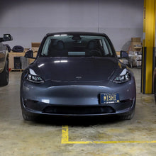 Load image into Gallery viewer, Mishimoto 2020+ Tesla Model Y License Plate Relocation Kit - Side View