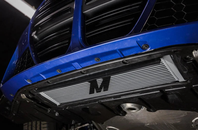 Mishimoto 2021+ BMW G8X M3/M4 Oil Cooler Silver - Side View