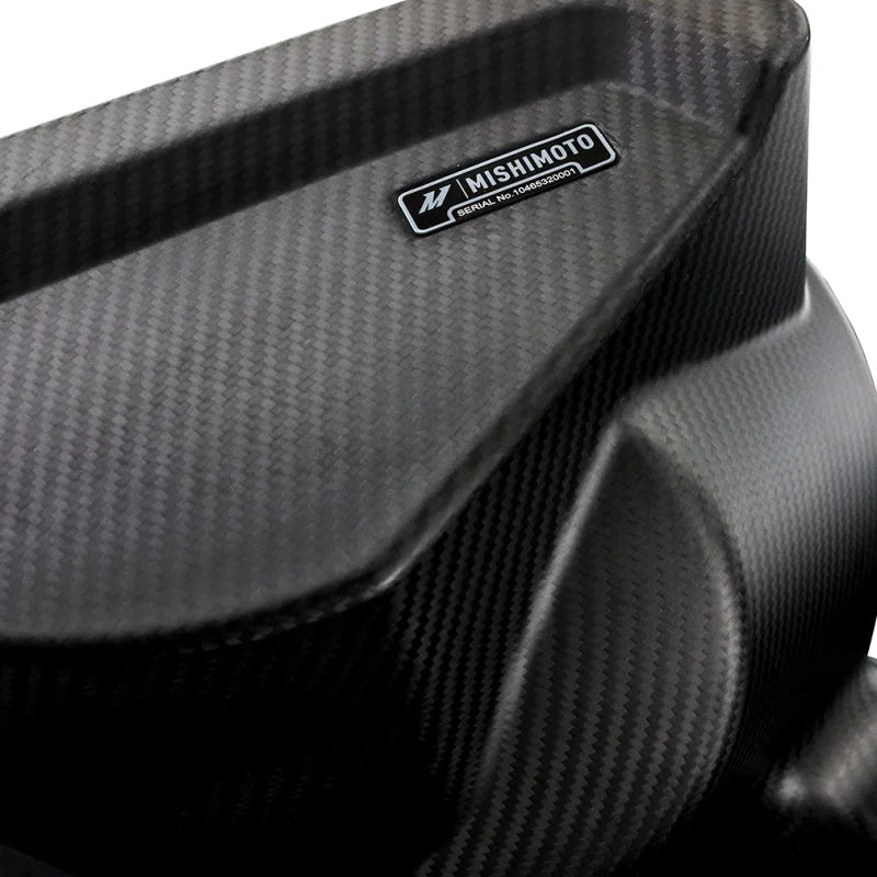 Mishimoto 2021+ BMW G8X M3/M4 Performance Intake Carbon Fiber Matte - Side View