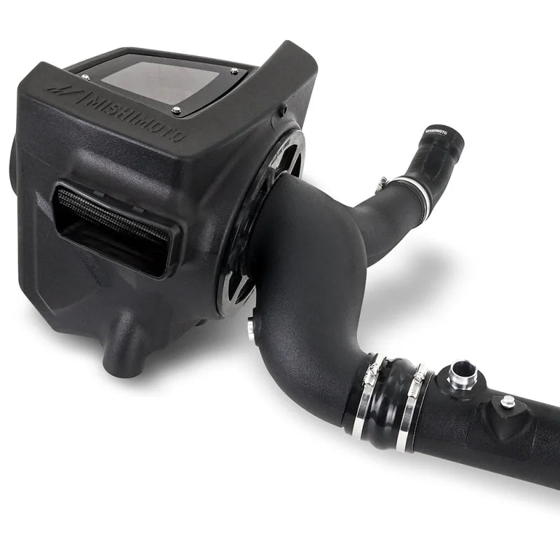 Mishimoto 2021+ Bronco 2.7L Intake/Snorkel Bundle - Dry Washable Filter - Side View