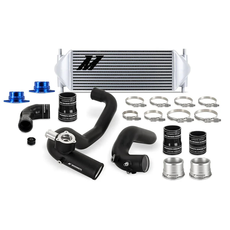 Mishimoto 2021+ Ford Bronco 2.3L Intercooler Kit - Black Pipes/Silver Core - Main Product View