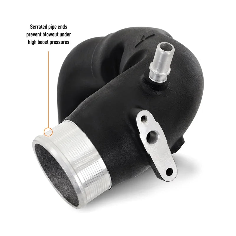 Mishimoto 2021+ Ford Bronco 2.7L High-Mount Intercooler Pipe Upgrade Kit - Wrinkle Black - Additional View 5