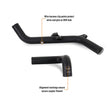 Load image into Gallery viewer, Mishimoto 2021+ Ford Bronco 2.7L High-Mount Intercooler Pipe Upgrade Kit - Wrinkle Black - Installation View