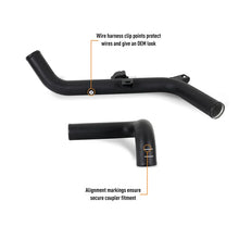 Load image into Gallery viewer, Mishimoto 2021+ Ford Bronco 2.7L High-Mount Intercooler Pipe Upgrade Kit - Wrinkle Black - Installation View