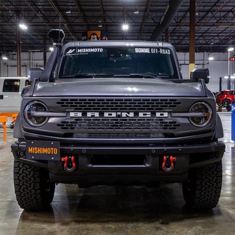 Mishimoto 2021+ Ford Bronco Modular Bumper License Plate Relocation - Side View