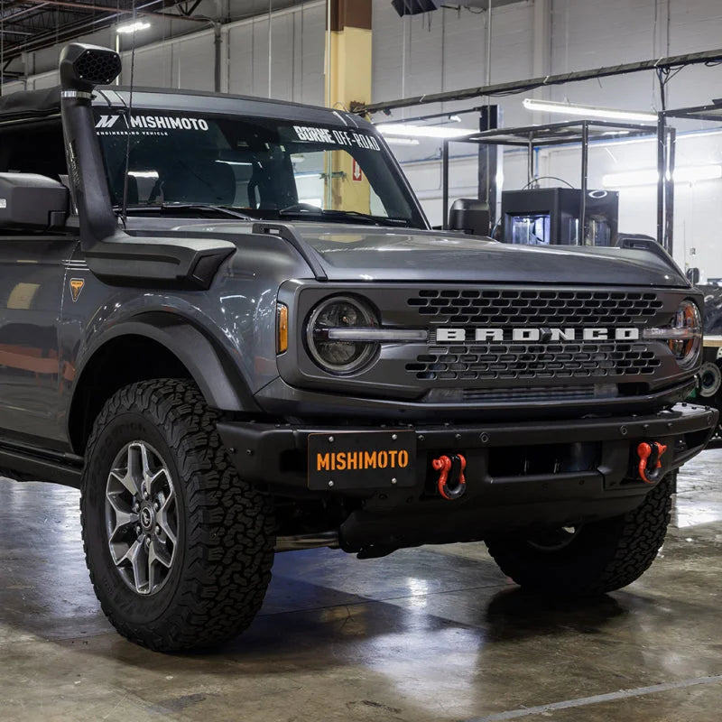 Mishimoto 2021+ Ford Bronco Modular Bumper License Plate Relocation - Back View