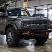 Load image into Gallery viewer, Mishimoto 2021+ Ford Bronco Modular Bumper License Plate Relocation - Back View