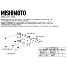 Load image into Gallery viewer, Mishimoto 2021+ Ford Bronco Modular Bumper License Plate Relocation - Additional View 5