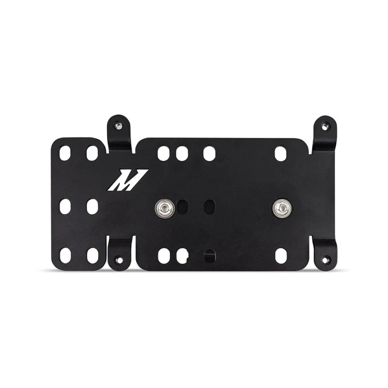 Mishimoto 2021+ Ford Bronco Plastic Bumper License Plate Relocation - Installation View