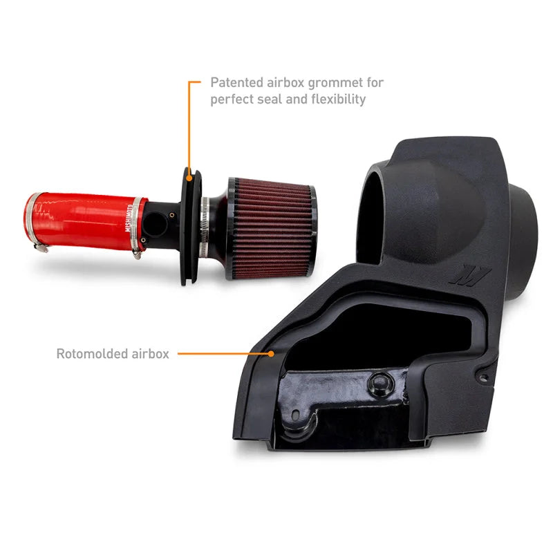 Mishimoto 2022+ Honda Civic 1.5T Performance Intake - Red - Side View
