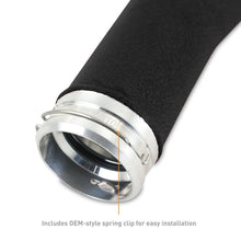 Load image into Gallery viewer, Mishimoto 2022+ Subaru WRX Charge Pipe Micro - Wrinkle Black - Side View