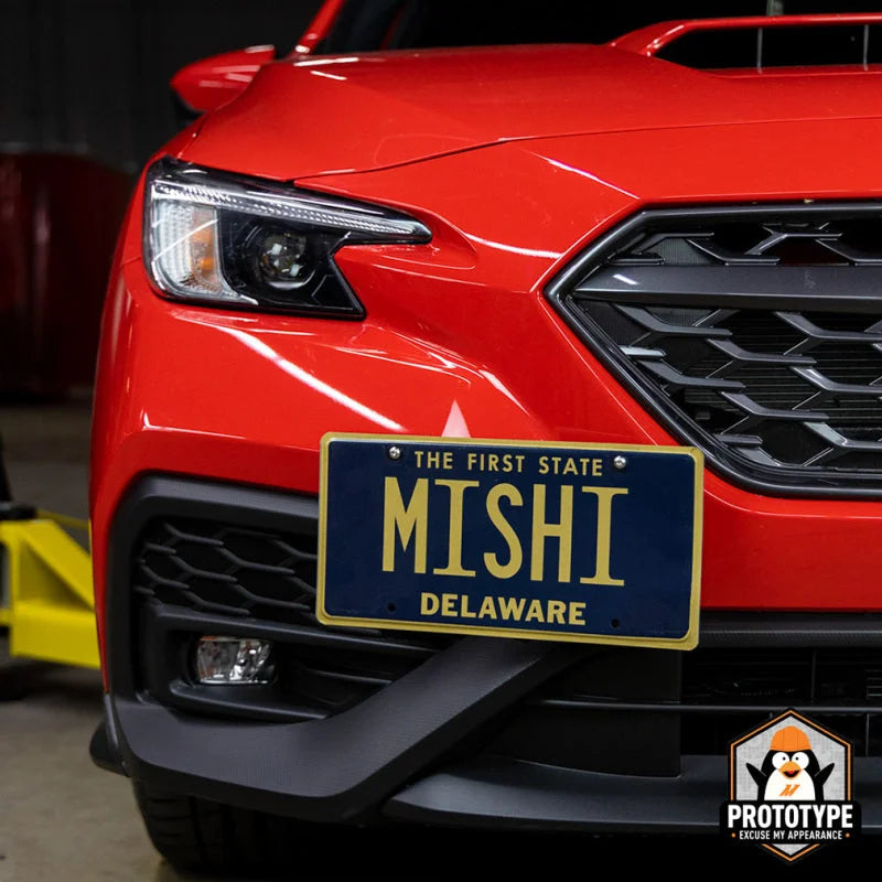 Mishimoto 2022+ Subaru WRX License Plate Relocation Kit - Side View