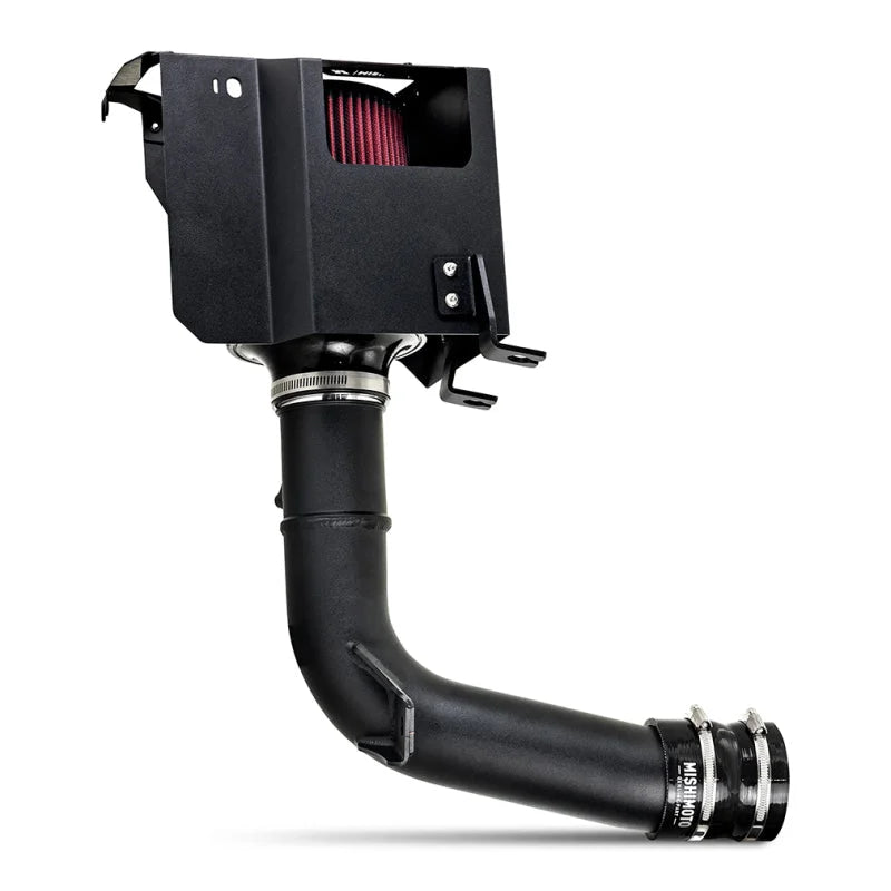 Mishimoto 2022+ Subaru WRX Performance Air Intake - Oiled Filter - Micro-Wrinkle Black - Back View