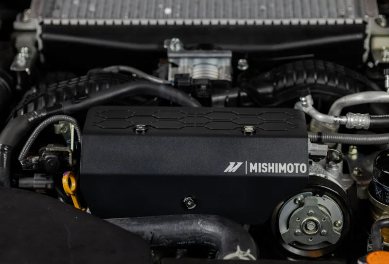 Mishimoto 2022+ Subaru WRX Pulley Cover Black - Side View