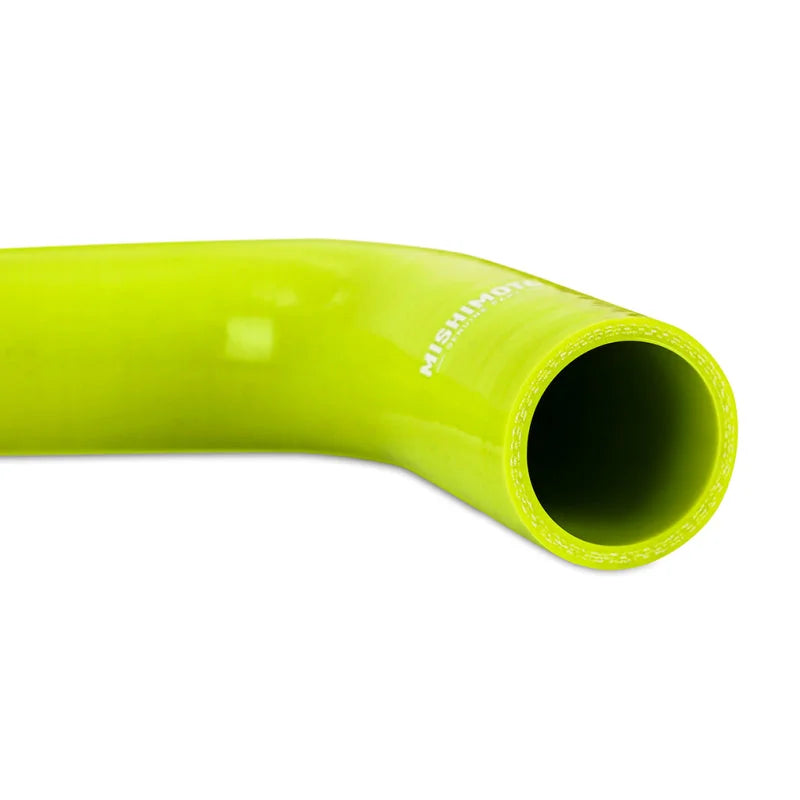 Mishimoto 2022+ Subaru WRX Silicone Radiator Coolant Hose Kit - Neon Yellow - Installation View