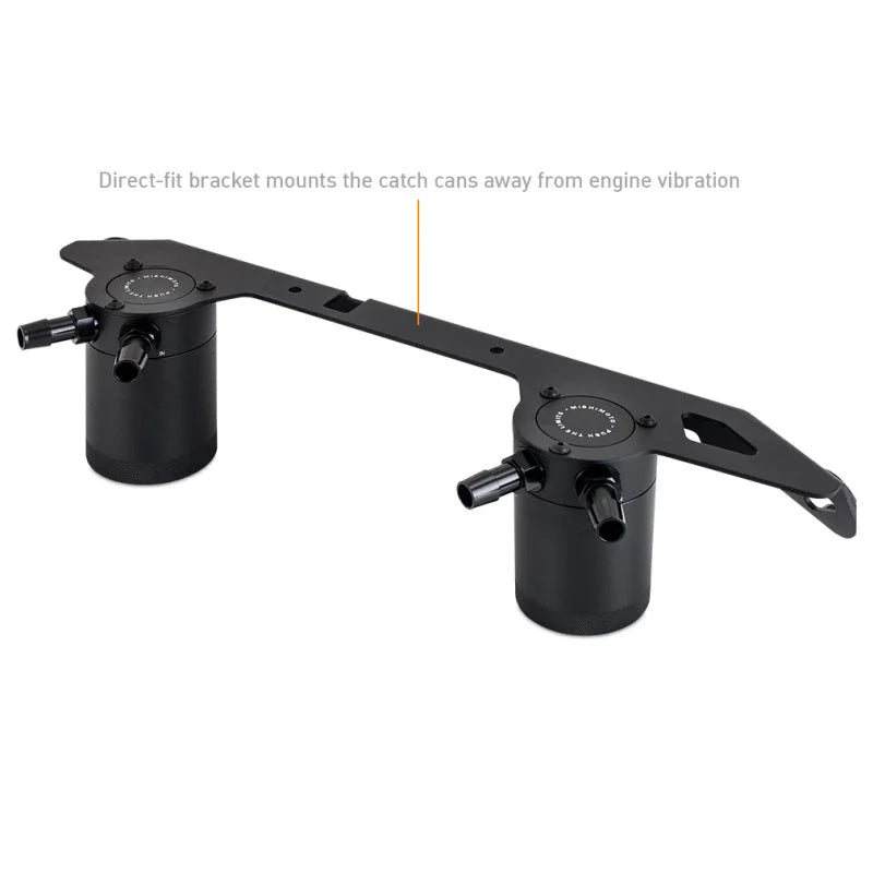Mishimoto 2023+ Ford Bronco 2.7L Baffled Oil Catch Can System - Side View