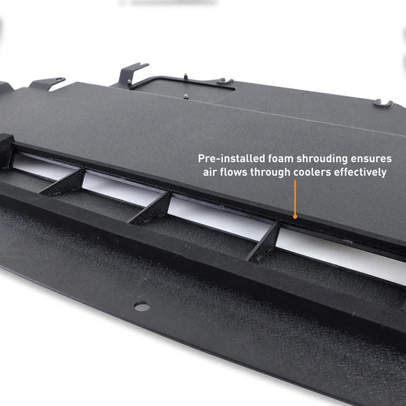Mishimoto 2023+ Nissan Z Skid Plate Engine - Wrinkle Black - Back View