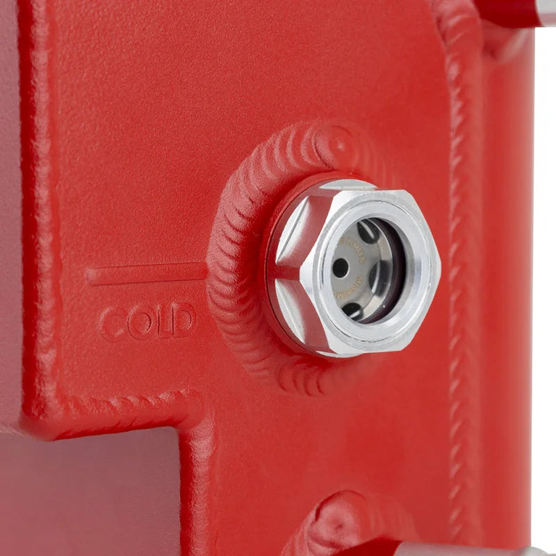 Mishimoto 2023+ Toyota GR Corolla Expansion Tank Red - Back View