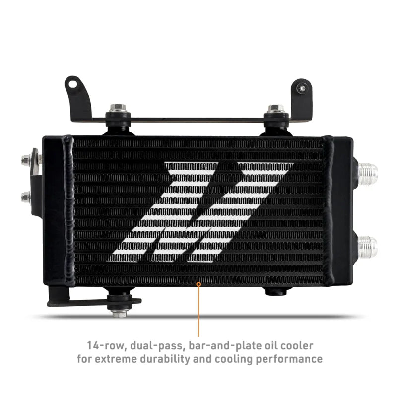 Mishimoto 2023+ Toyota GR Corolla Oil Cooler Kit - Thermostatic - Black - Side View