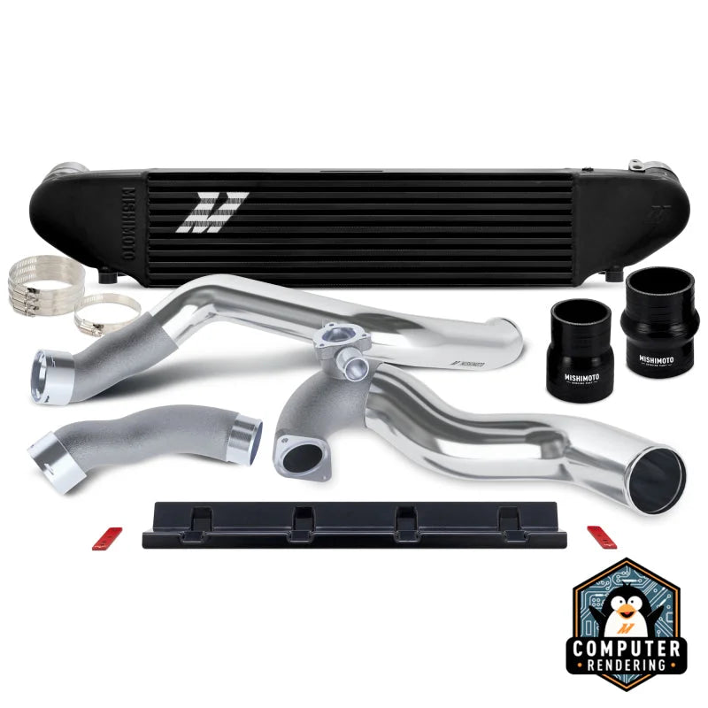 Mishimoto 2024+ Ford Mustang 2.3L EcoBoost Performance Intercooler Kit -  Black/Polished - Main Product View