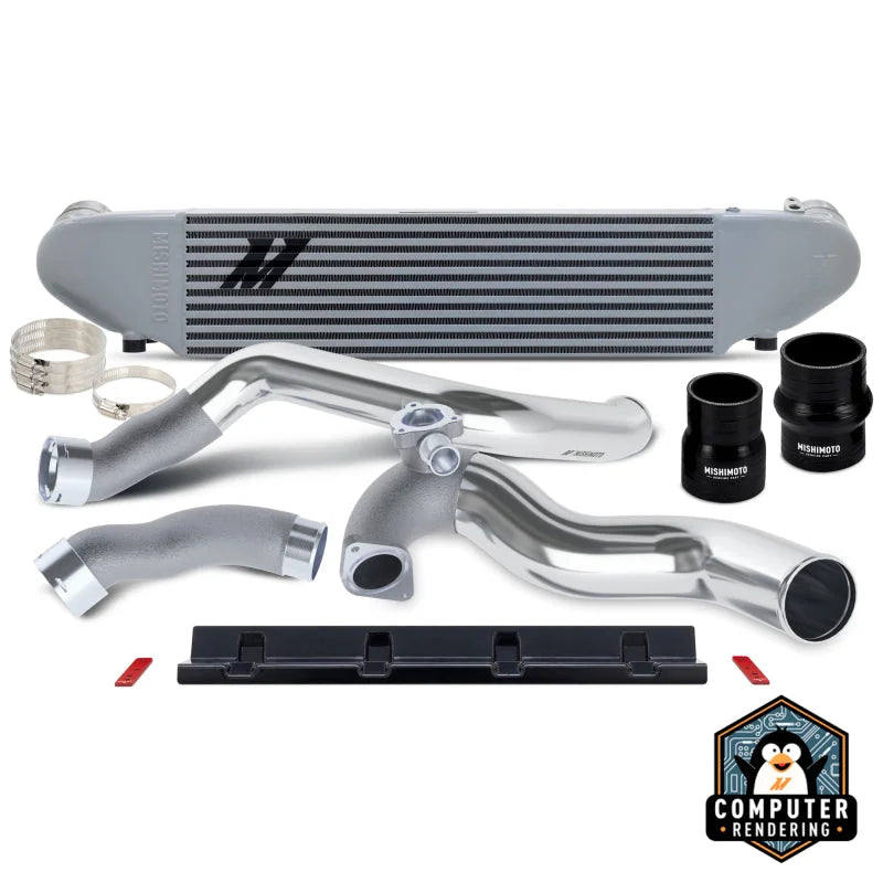 Mishimoto 2024+ Ford Mustang 2.3L EcoBoost Performance Intercooler Kit -  Silver/Polished - Main Product View