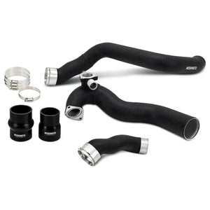 Mishimoto 2024+ Ford Mustang EcoBoost Charge Pipes -  Wrinkle Black - Main Product View